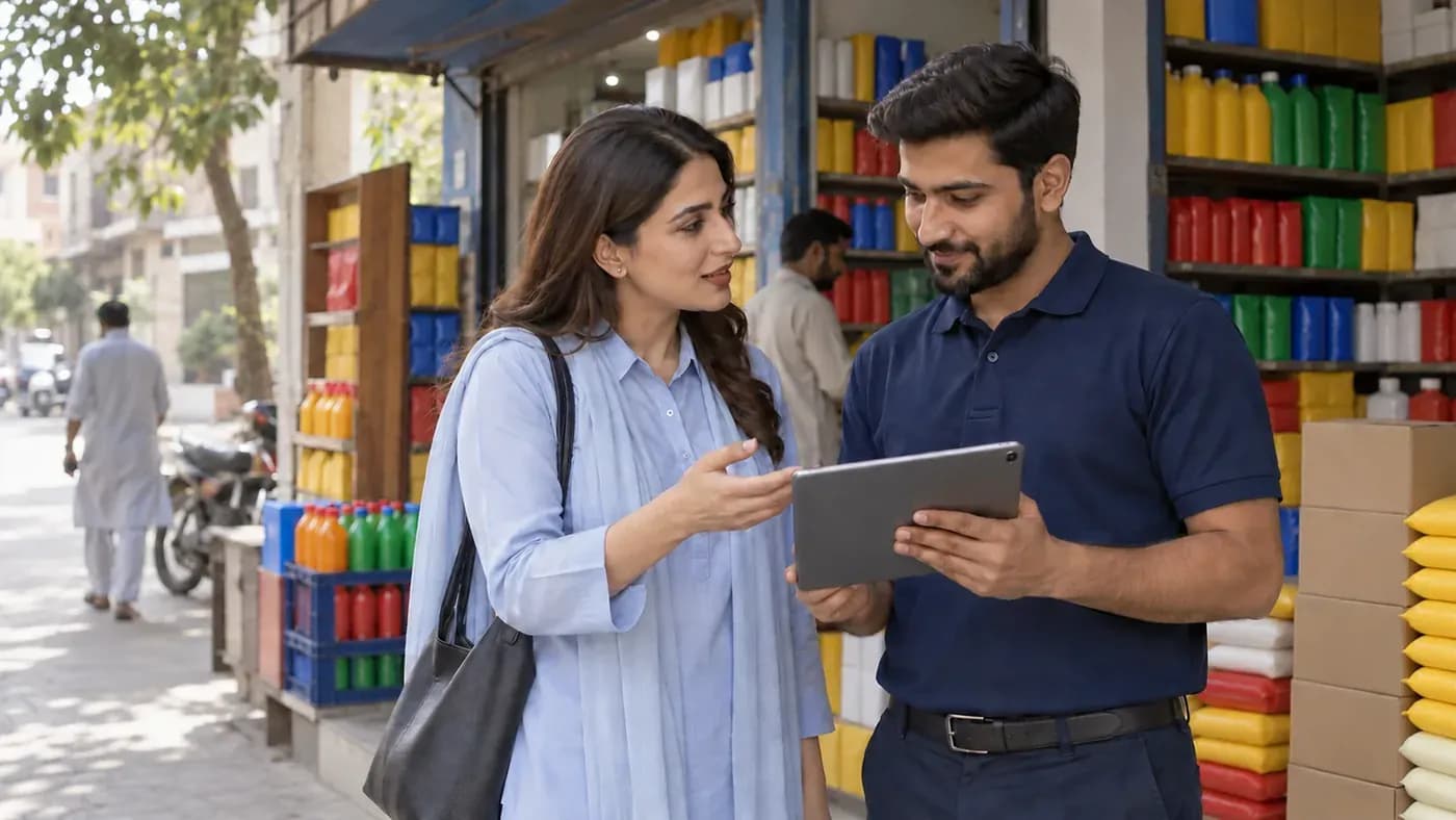 A supervisor coaching a field representative