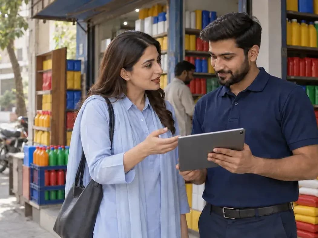 A supervisor coaching a field representative